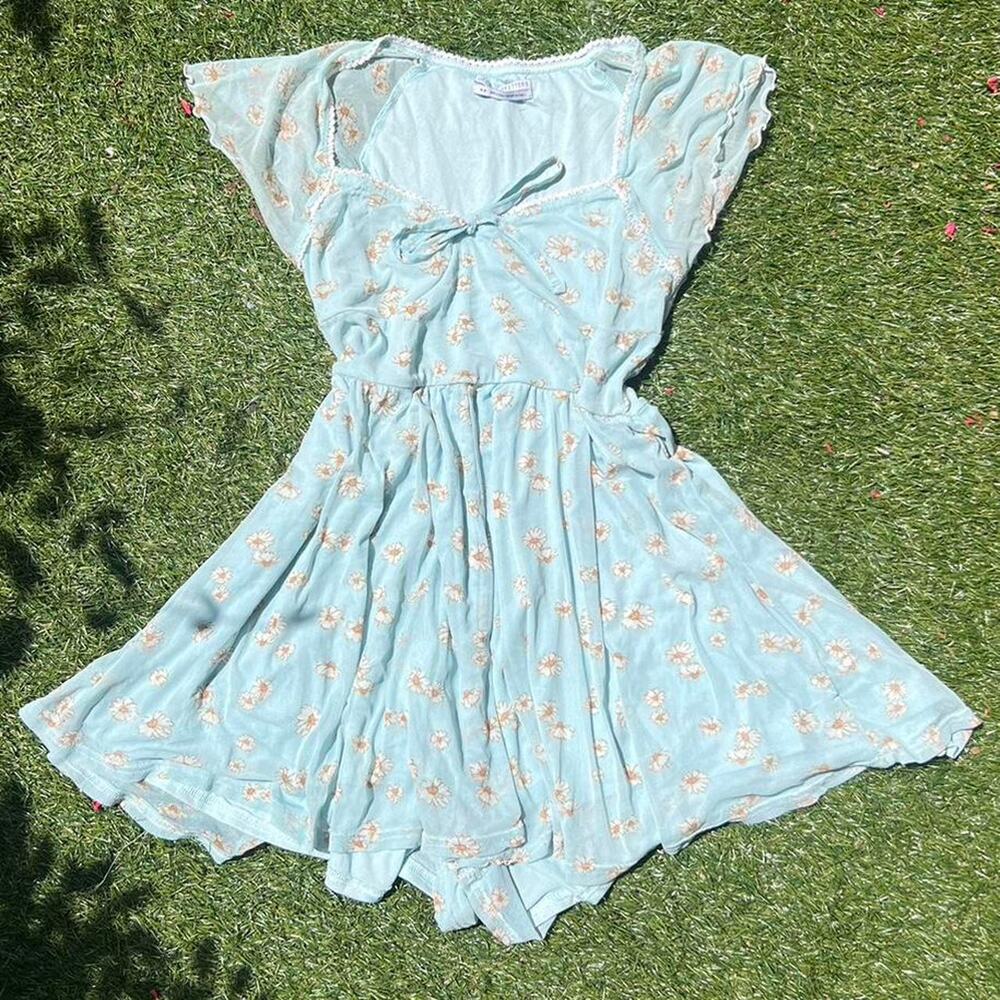 Urban Outfitters Fairy Floral Flutter Romper